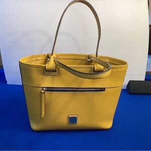 Dooney and Bourke Yellow Tote Bag